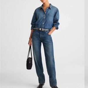 Madewell Dean Easy Straight Leg Jeans 27 Tall NWT